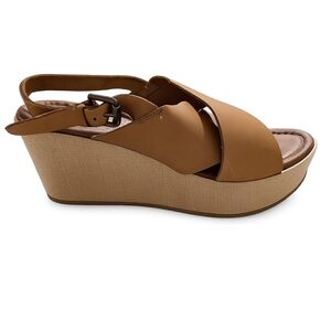 Nice Things by Paloma S. | Leather Wedge Sandals | Size 38 (7.5-8)